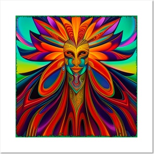 New World Gods (13) - Mesoamerican Inspired Psychedelic Art Posters and Art